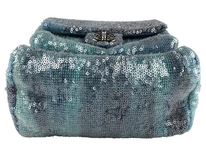 Chanel Blue Sequined Backpack - view 4