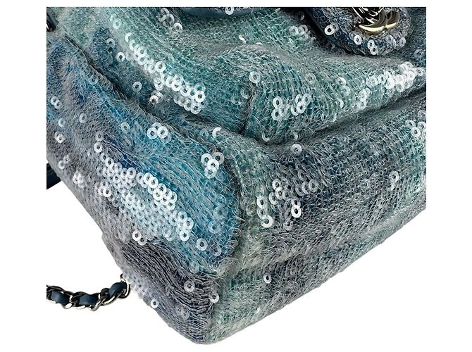 Chanel Blue Sequined Backpack - view 8