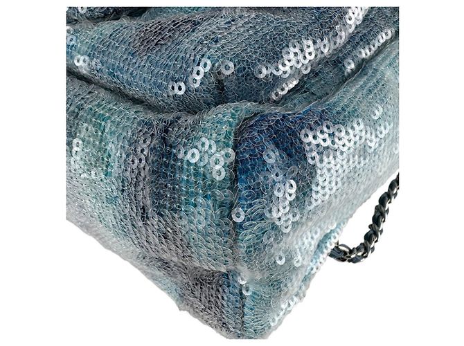 Chanel Blue Sequined Backpack - view 9
