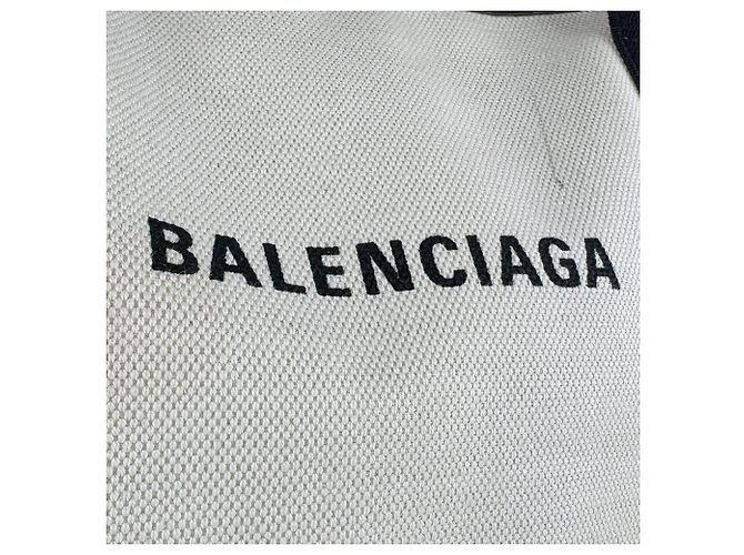 Borsa Cabas S Balenciaga Blu Navy Nero Crudo - vista 11