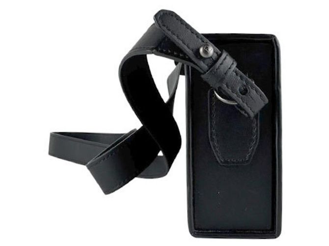 Borsa a tracolla in pelle nera Fendi Nero - vista 2