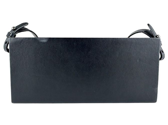 Borsa a tracolla in pelle nera Fendi Nero - vista 3