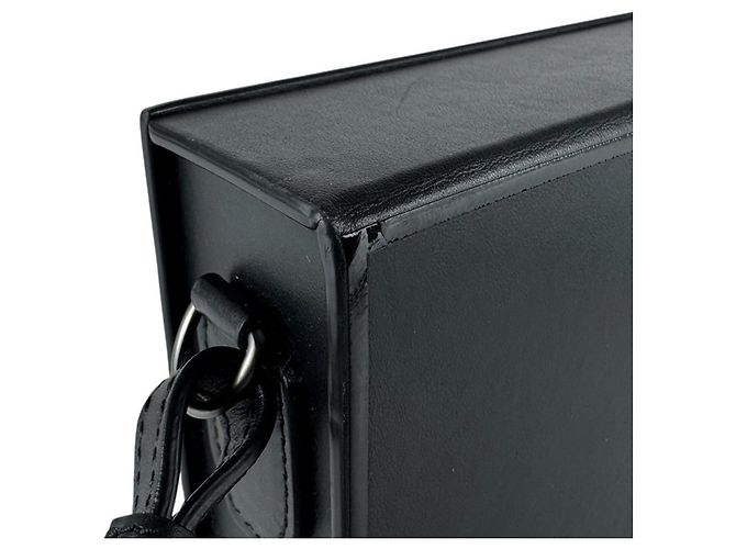 Borsa a tracolla in pelle nera Fendi Nero - vista 6