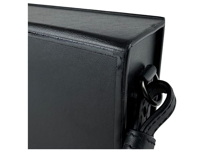Borsa a tracolla in pelle nera Fendi Nero - vista 7