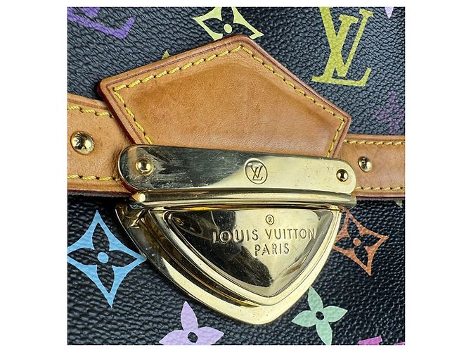 Borsa a Spalla Louis Vuitton Multicolor Monogram Nero Multicolore - vista 12