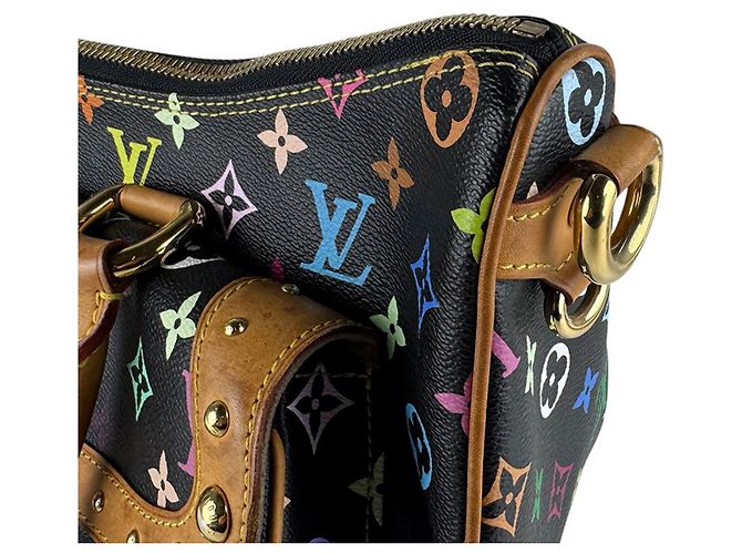 Borsa a Spalla Louis Vuitton Multicolor Monogram Nero Multicolore - vista 7