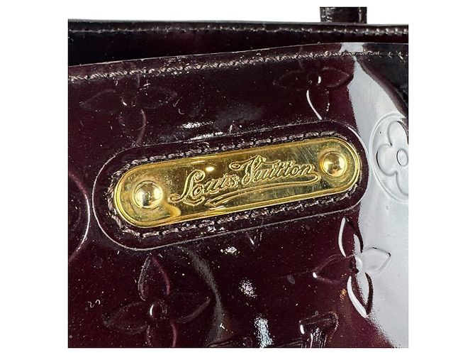 Borsa Louis Vuitton Monogram Vernis Wilshire PM Bordò - vista 10