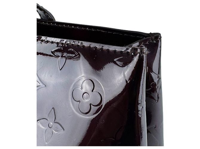 Borsa Louis Vuitton Monogram Vernis Wilshire PM Bordò - vista 5