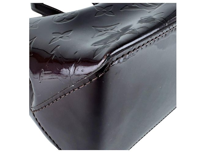 Borsa Louis Vuitton Monogram Vernis Wilshire PM Bordò - vista 8