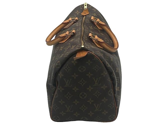 Borsa Louis Vuitton Speedy Monogram Canvas 35 Marrone - vista 4
