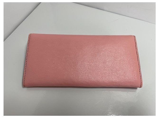 Fendi Cartera Continental Monster Eyes Piel Rosa - vista 2