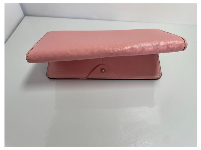 Fendi Cartera Continental Monster Eyes Piel Rosa - vista 4