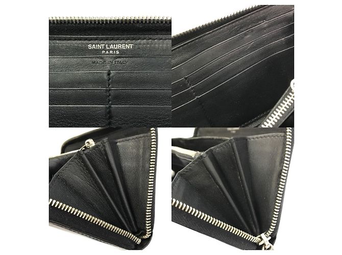 Saint Laurent Long Wallet Schwarz - Ansicht 8