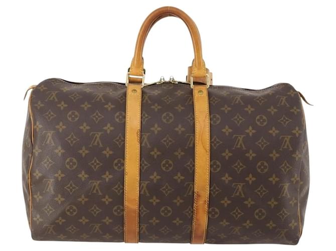 Louis Vuitton Keepall Monogram Canvas 45 Marrone - vista 2