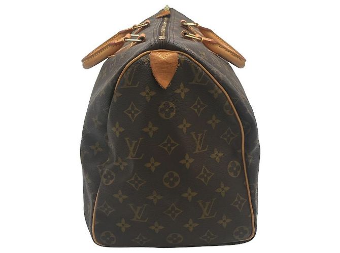 Borsa Louis Vuitton Speedy Monogram Canvas 40 Marrone - vista 3