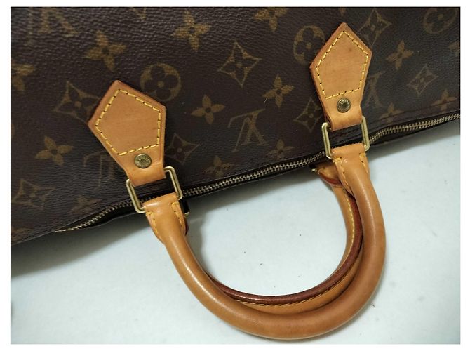 Borsa Louis Vuitton Speedy Monogram Canvas 40 Marrone - vista 6
