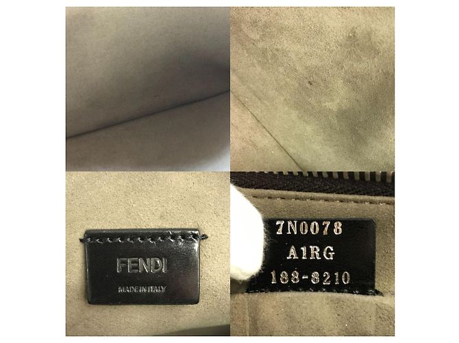 Clutch Fendi in pelle nera Nero - vista 9