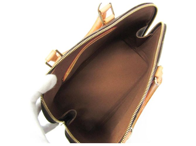 Borsa Louis Vuitton Alma Monogram Canvas PM Marrone - vista 3
