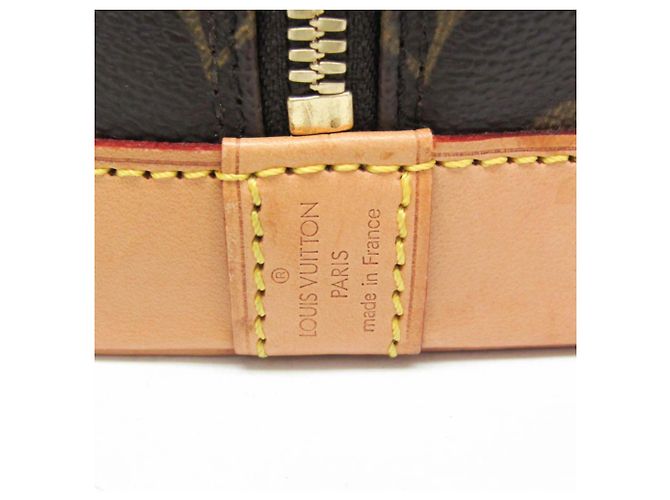 Borsa Louis Vuitton Alma Monogram Canvas PM Marrone - vista 4