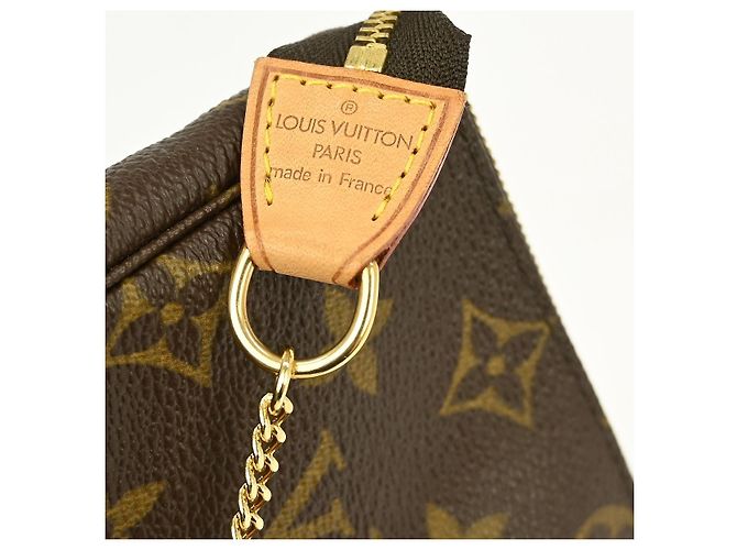 Louis Vuitton Mini pochette accessoires Canvas Mini Castaño - vista 4