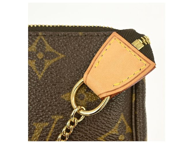 Louis Vuitton Mini pochette accessoires Canvas Mini Castaño - vista 6