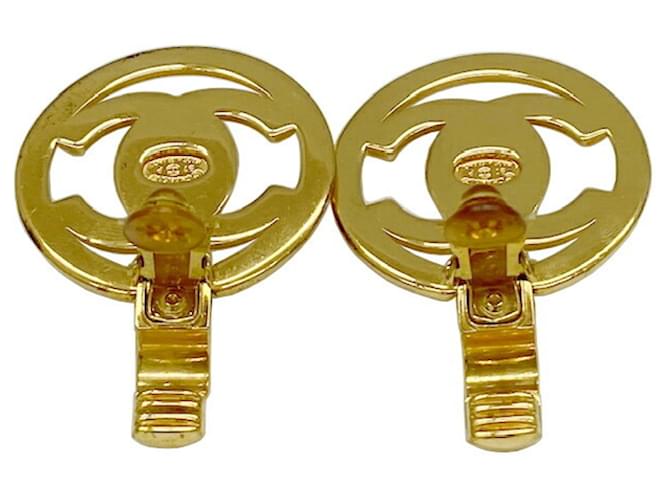 Orecchini Chanel Coco Mark Turnlock Motif D'oro - vista 3