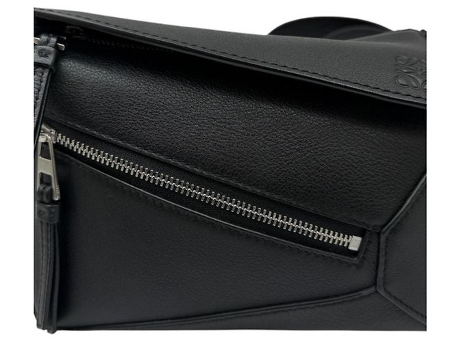 Marsupio mini in pelle Loewe Puzzle Nero - vista 2