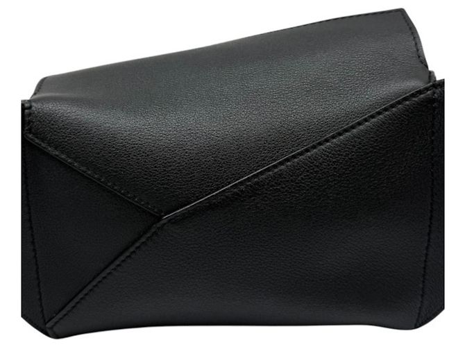 Marsupio mini in pelle Loewe Puzzle Nero - vista 9