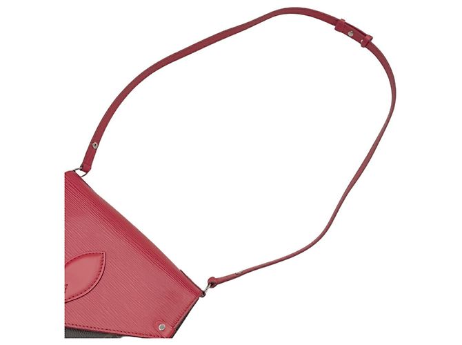 Borsa a tracolla Louis Vuitton Monogram Saint Michel Epi Marrone - vista 11