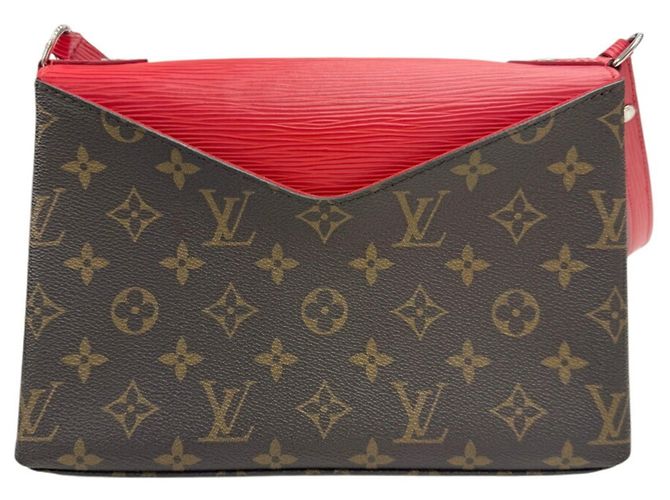 Borsa a tracolla Louis Vuitton Monogram Saint Michel Epi Marrone - vista 2
