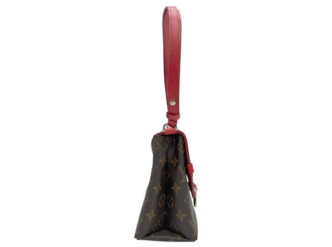 Borsa a tracolla Louis Vuitton Monogram Saint Michel Epi Marrone - vista 3