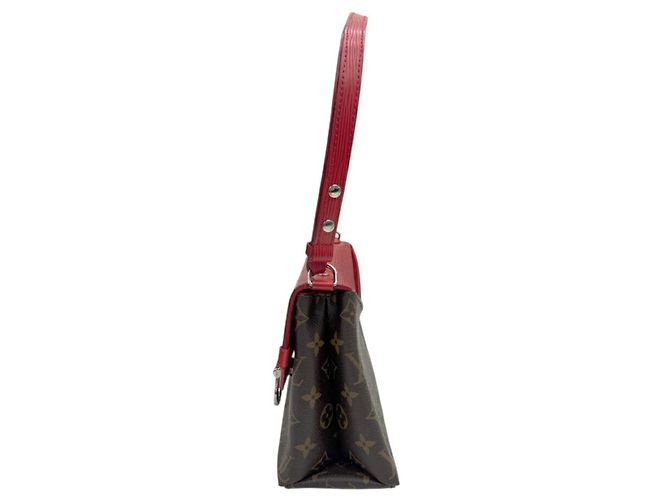 Borsa a tracolla Louis Vuitton Monogram Saint Michel Epi Marrone - vista 4