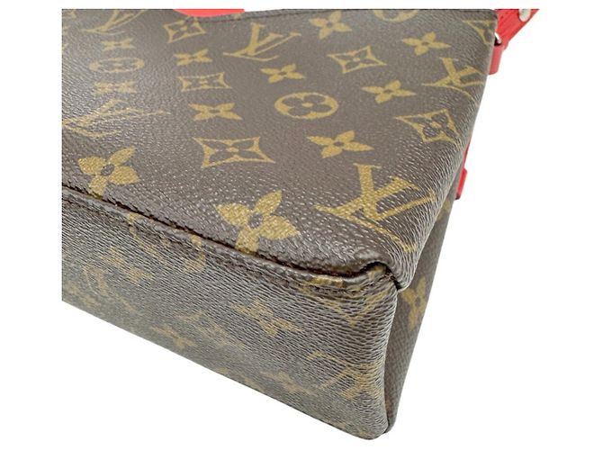 Borsa a tracolla Louis Vuitton Monogram Saint Michel Epi Marrone - vista 8