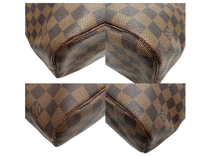 Borsa a tracolla Louis Vuitton Neverfull MM Damier Marrone - vista 6