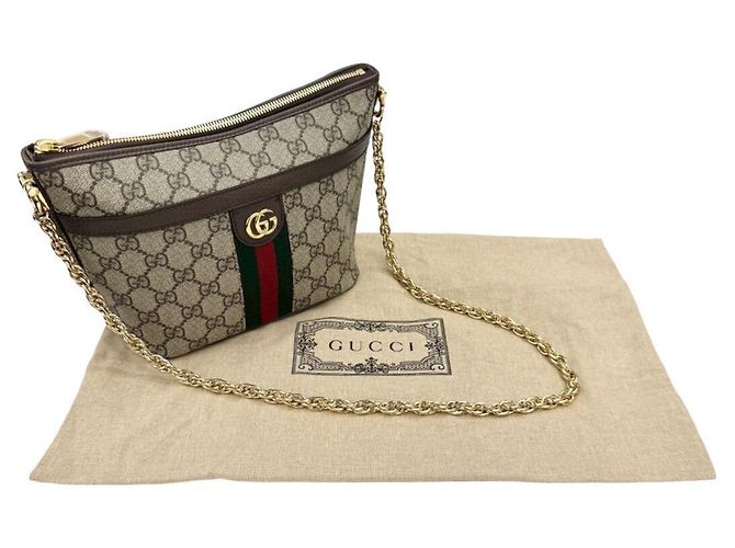 Borsa Tote Gucci Ophidia GG Supreme Beige - vista 15