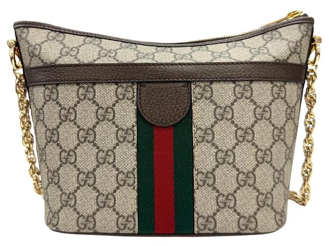 Borsa Tote Gucci Ophidia GG Supreme Beige - vista 2