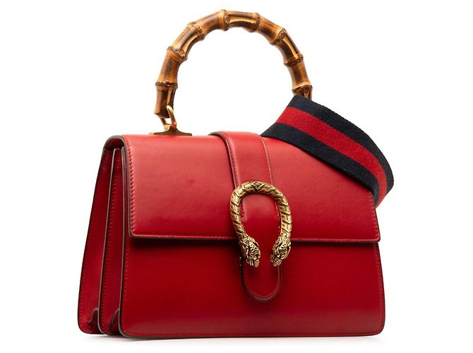 Borsa Gucci Dionysus Bamboo Rosso - vista 2