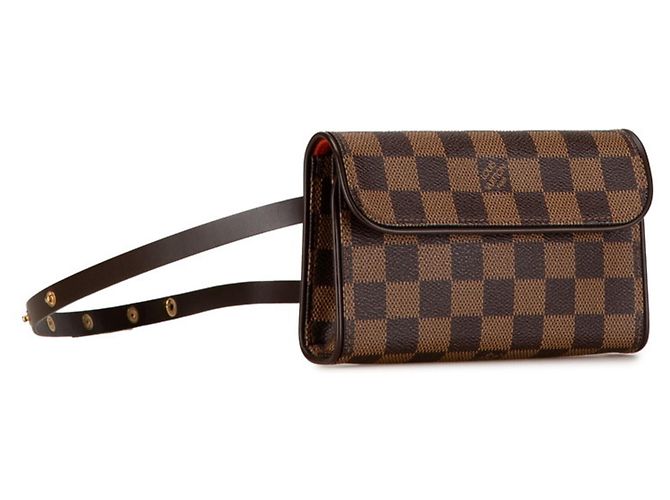 Pochette da vita Louis Vuitton Damier Florentine Marrone - vista 2
