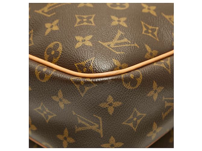 Borsa a tracolla Louis Vuitton Monogram Reporter GM Marrone - vista 4