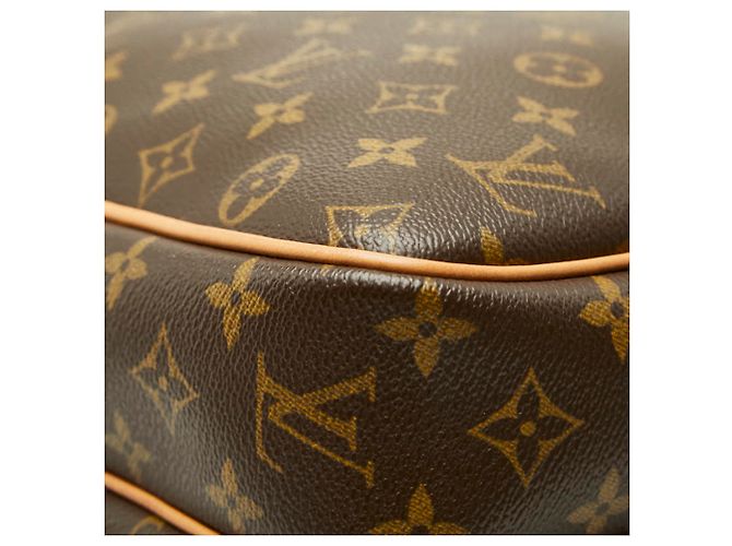 Borsa a tracolla Louis Vuitton Monogram Reporter GM Marrone - vista 6