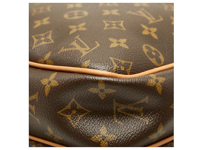 Borsa a tracolla Louis Vuitton Monogram Reporter GM Marrone - vista 7