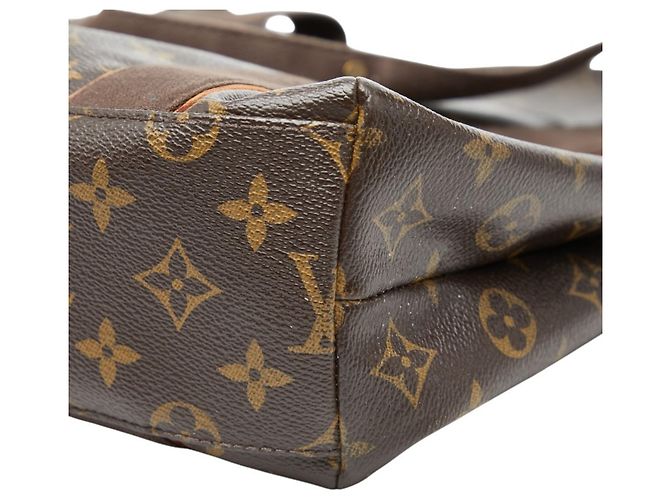 Borsa Tote Louis Vuitton Monogram Cabas Bobour Marrone - vista 4