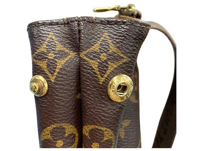 Borsa Tote Louis Vuitton Monogram Cabas Bobour Marrone - vista 8