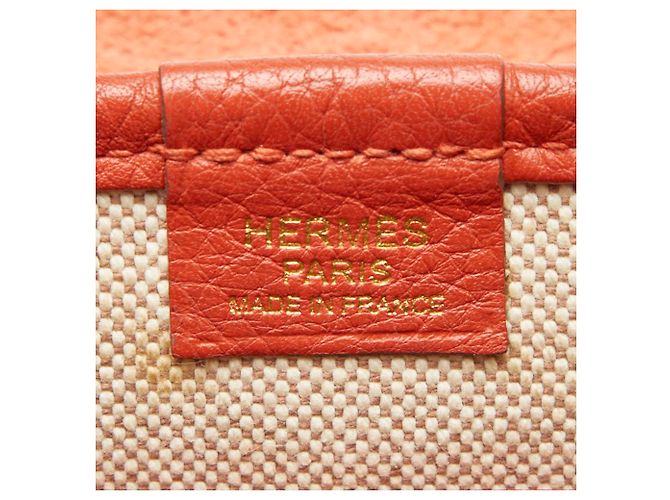 Hermès Borsa a tracolla Hermes Bour Lang Crossbody Rosa Arancione - vista 10