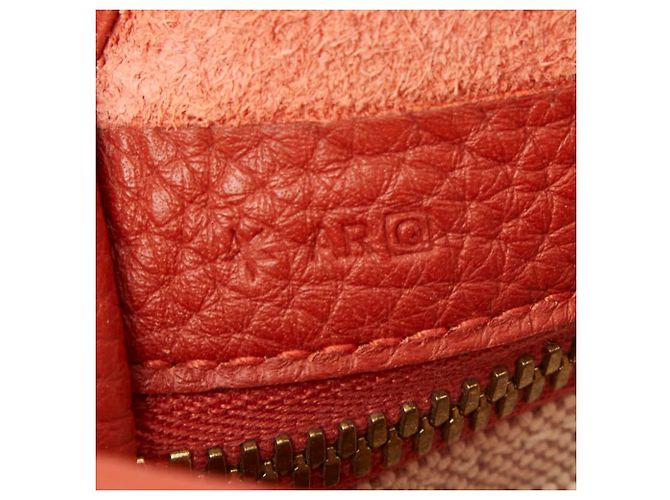 Hermès Borsa a tracolla Hermes Bour Lang Crossbody Rosa Arancione - vista 11