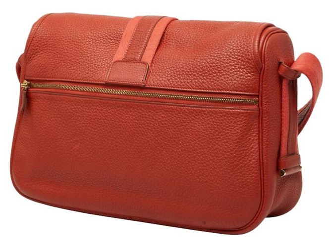 Hermès Borsa a tracolla Hermes Bour Lang Crossbody Rosa Arancione - vista 2