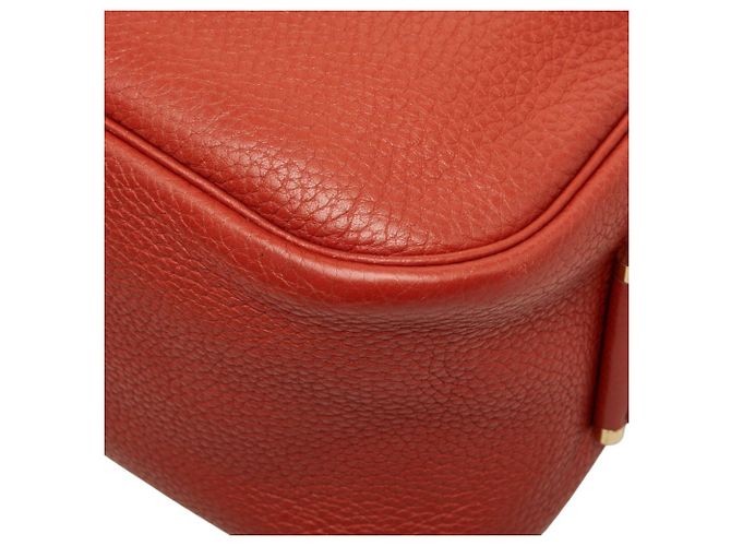 Hermès Borsa a tracolla Hermes Bour Lang Crossbody Rosa Arancione - vista 6