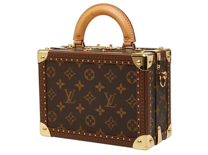 Borsa Louis Vuitton Monogram Petite Valise Mini Trunk Marrone - vista 2