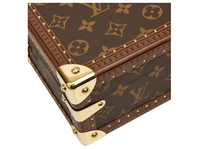 Borsa Louis Vuitton Monogram Petite Valise Mini Trunk Marrone - vista 5