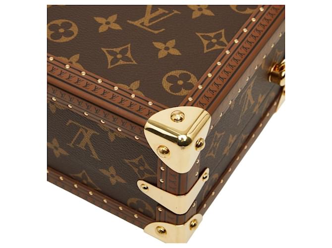 Borsa Louis Vuitton Monogram Petite Valise Mini Trunk Marrone - vista 6